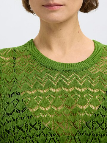 Robes en maille SELECTED en vert
