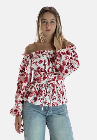 Elara Bluse i rød: forside