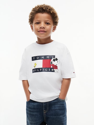 TOMMY HILFIGER Μπλουζάκι 'PEANUTS' σε λευκό