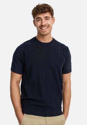 INDICODE JEANS Trui 'INVarson' in Blauw: voorkant