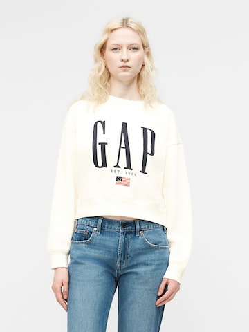 GAP Sweatshirt in Weiß: Vorderseite
