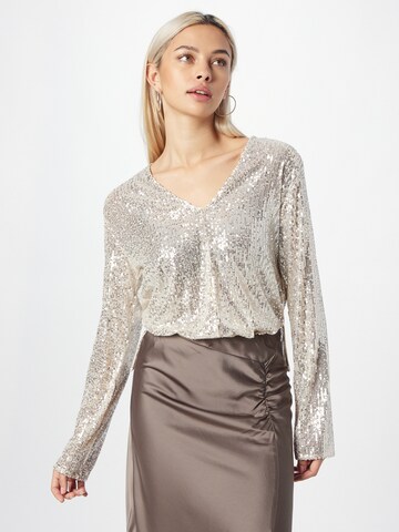 Gina Tricot Shirt in Beige: voorkant
