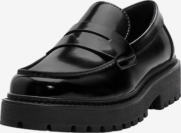 Pull&BearSlip On cipele - crna boja: prednji dio