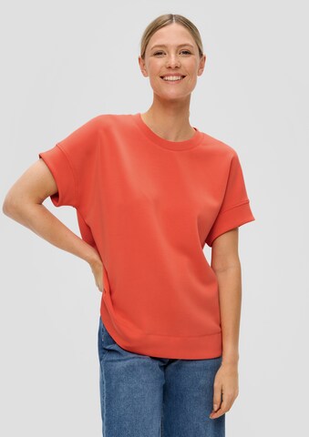 Sweat-shirt s.Oliver en orange : devant