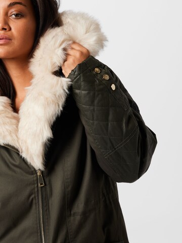 žalia River Island Plus Žieminė parka