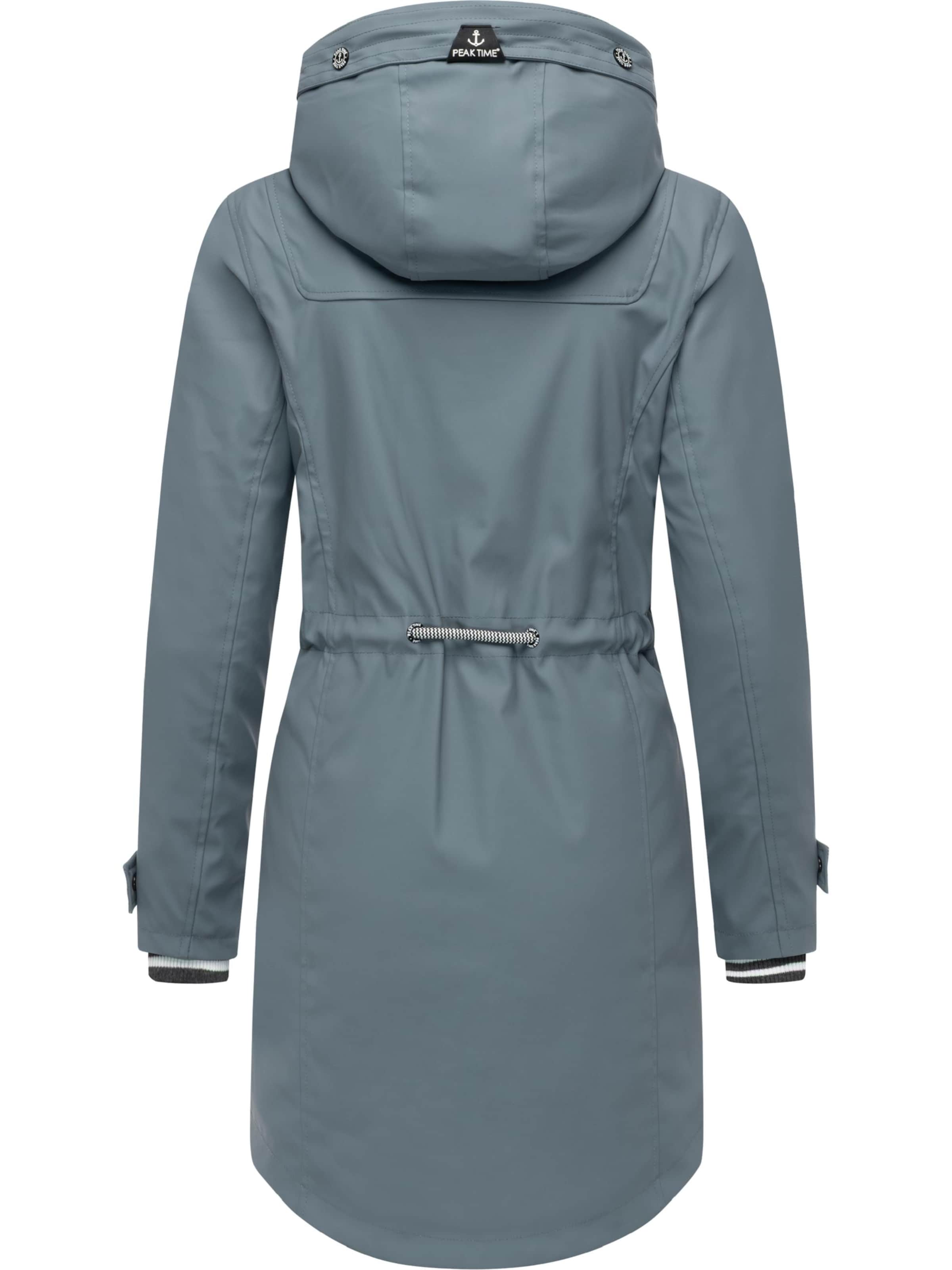Peak Time Raincoat in Blue