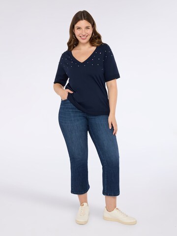 Fiorella Rubino Tapered Jeans in Blue