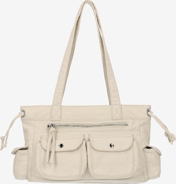 myMo ROCKS - Bolso de hombro en blanco: frente