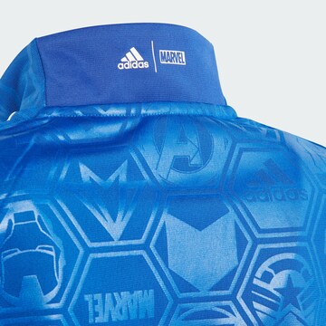 ADIDAS SPORTSWEAR Athletic Jacket 'Adidas x Marvel Avengers' in Blue