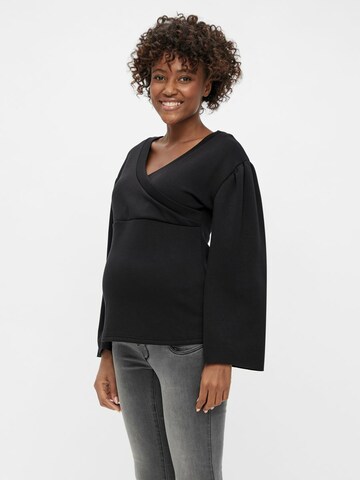 MAMALICIOUS Bluse 'Thekla' in Schwarz: predná strana