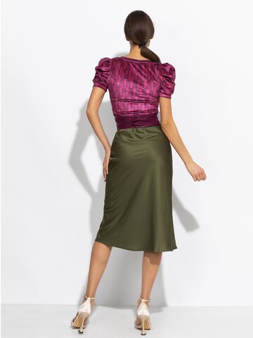 JIORO Blouse 'BURGUNDY' in Red