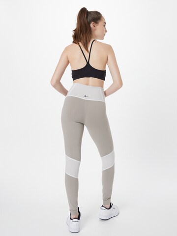 Reebok Skinny Sporthose in Grau