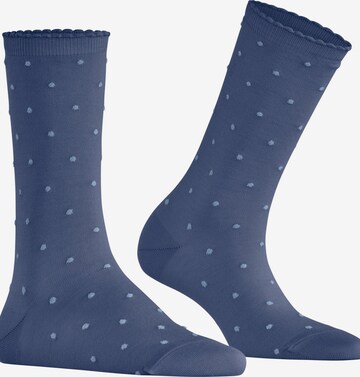FALKE Socken 'Spike Dot' in Blau: Vorderseite
