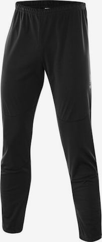 Löffler Slim fit Workout Pants in Black: front