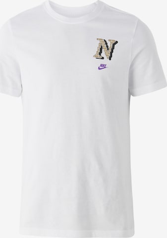 Nike Sportswear Majica 'CLUB' | bela barva: sprednja stran