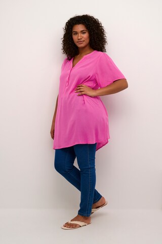 KAFFE CURVE Tuniek 'Ami' in Roze