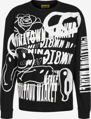 MARKET Shirt 'Market Warp Chinatown' in Black: front