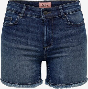 Coupe slim Jean 'Blush' ONLY en bleu : devant