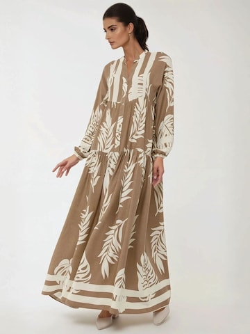 Hiccup Kleid in Braun: Vorderseite