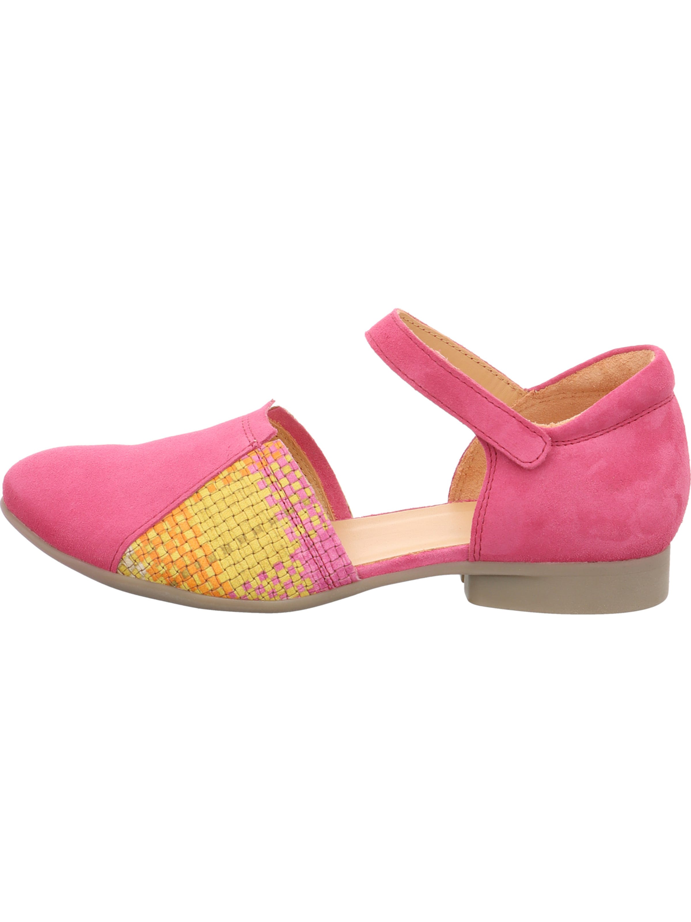 THINK! Ballet Flats with Strap 'Guad2' in Pink