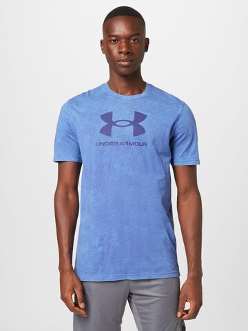 UNDER ARMOUR Functioneel shirt in Blauw: voorkant