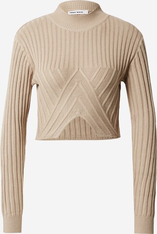 Tally Weijl Sweater in Beige: front