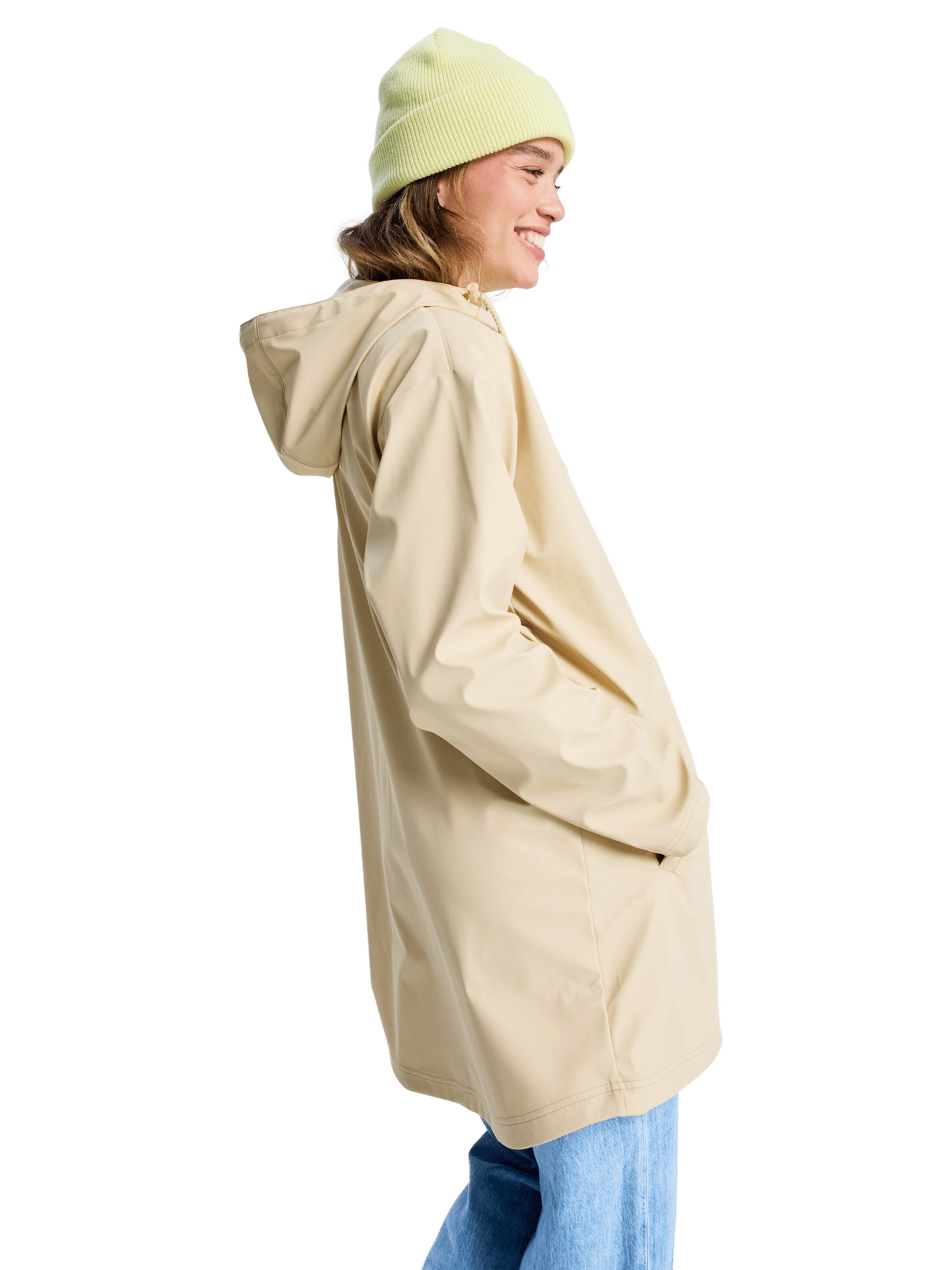 ROXY Between-Season Jacket 'Raining Again' in Beige