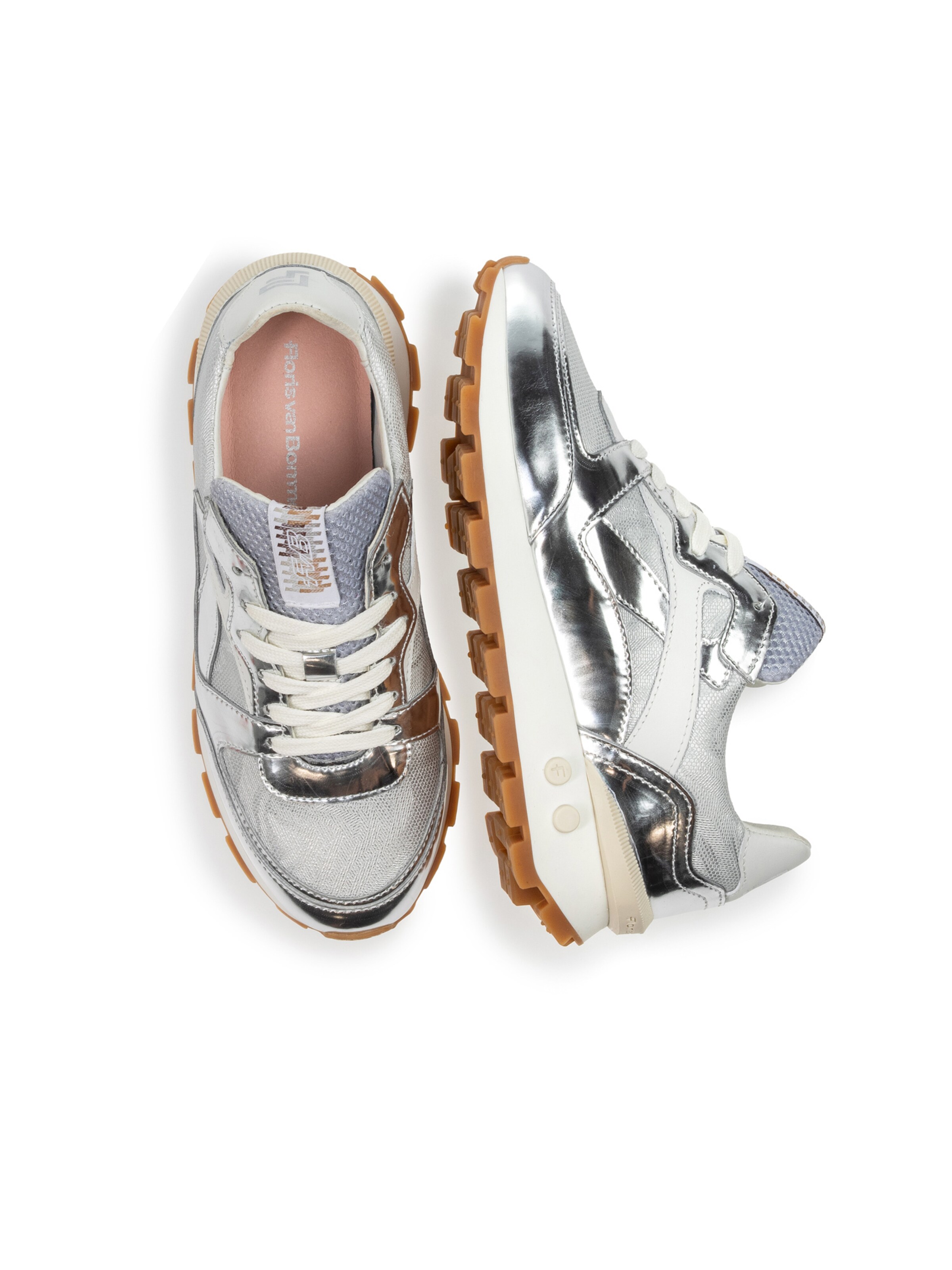 Sneaker bassa 'Blokki 07' di Floris van Bommel in argento