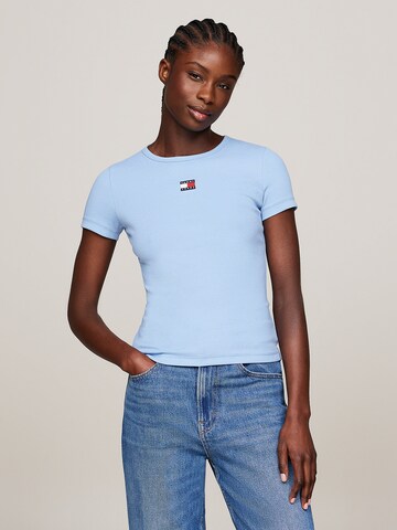 T-shirt Tommy Jeans en bleu : devant