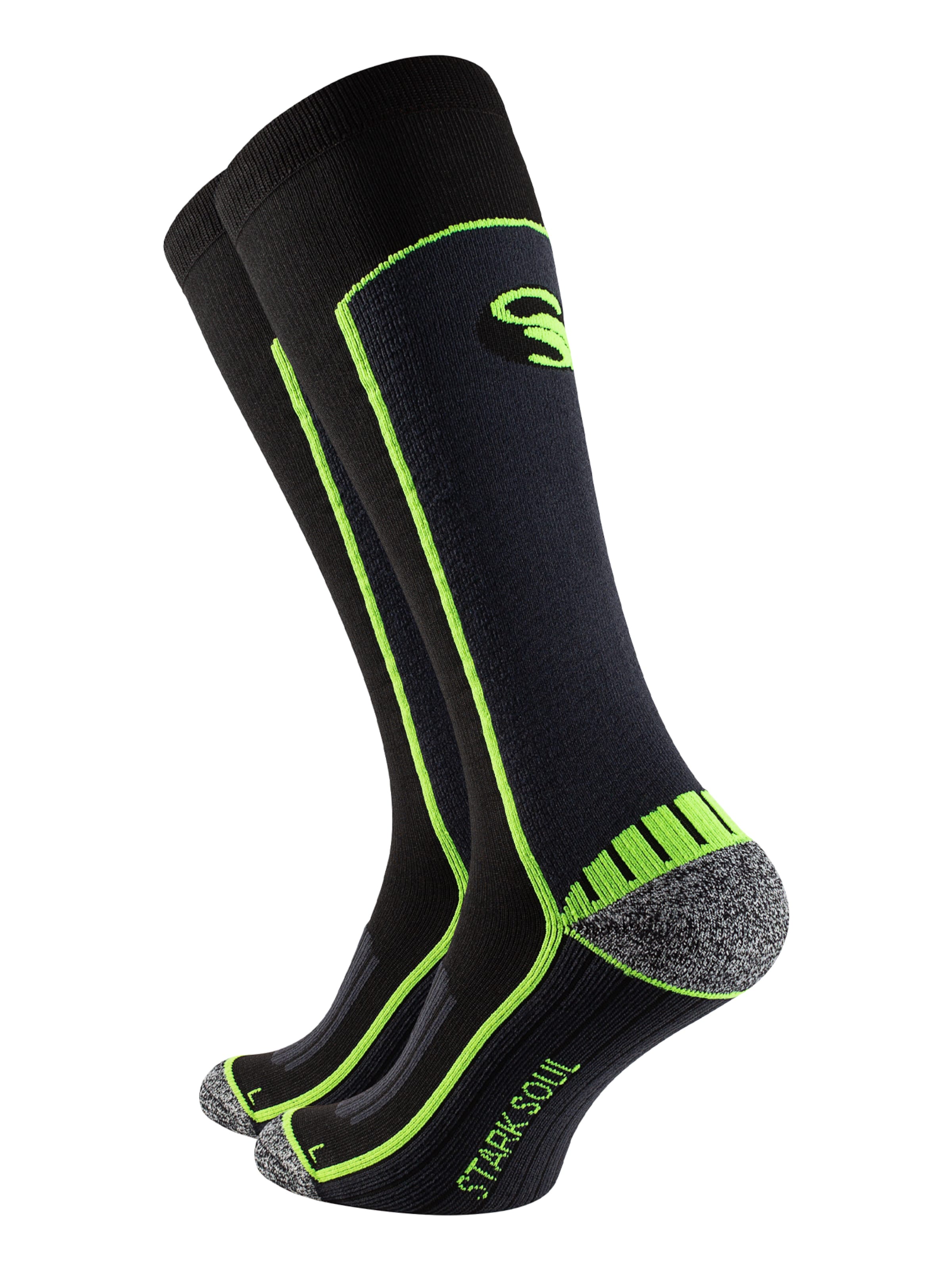 Calzino sportivo di Stark Soul in nero: frontale