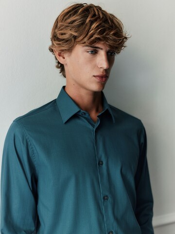 Next Средняя посадка Рубашка в Синий