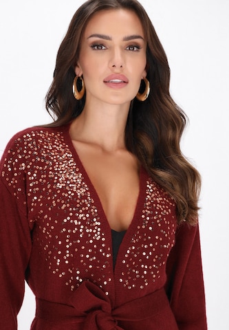 faina - Cárdigan en rojo