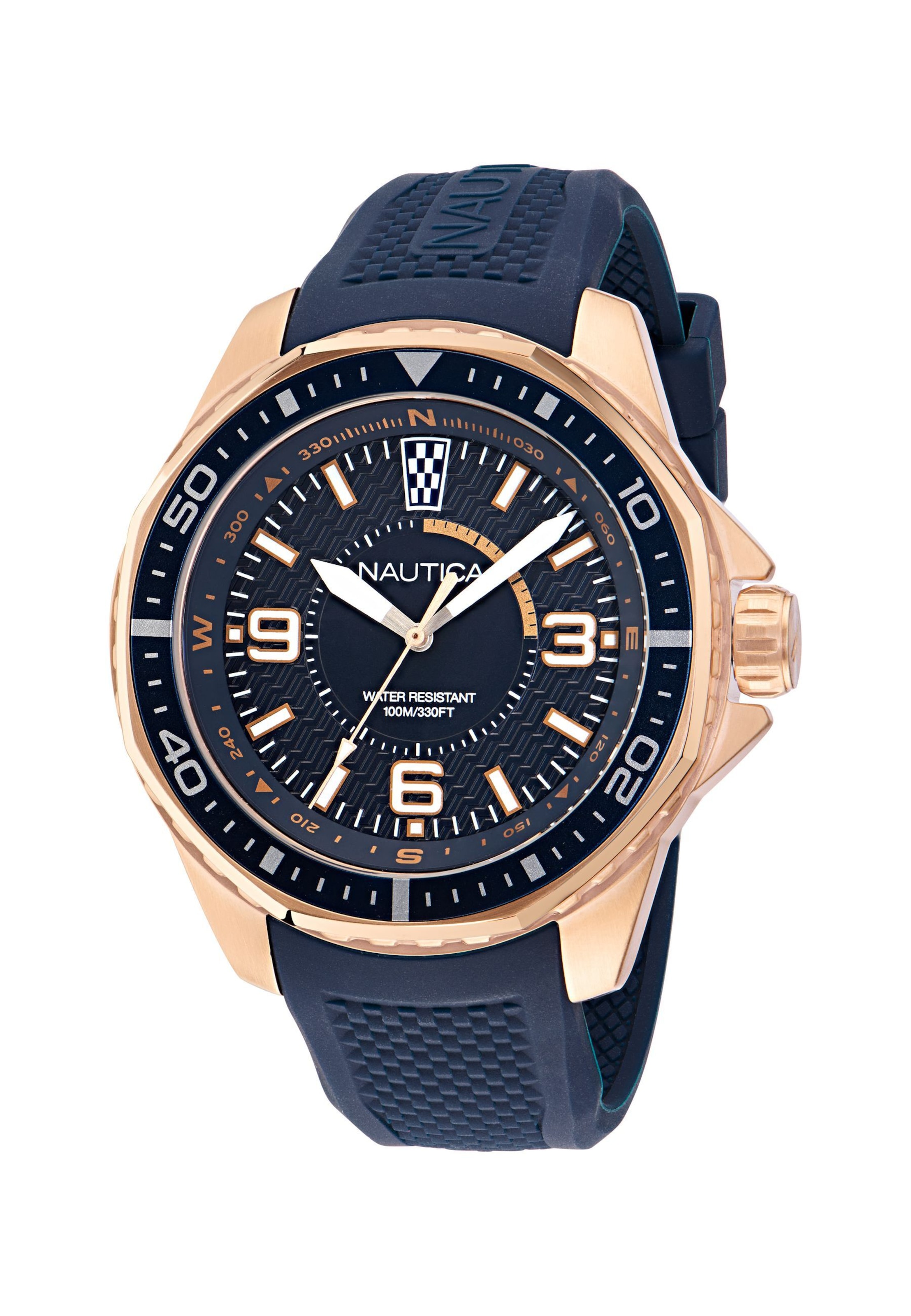 NAUTICA Uhr 'Koh May Bay' in Blau: Vorderseite