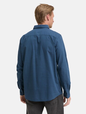 TOM TAILOR Regular fit Button Up Shirt in Blue