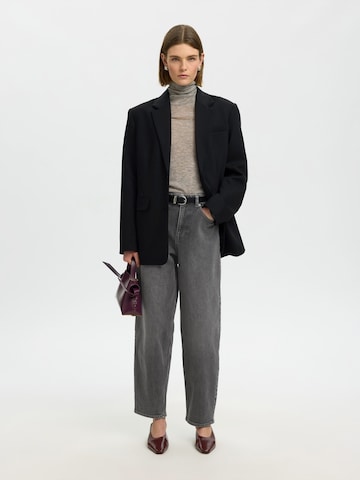 SELECTED Barrel Jeans 'SLWBARREL BEA-KORI' in Grey