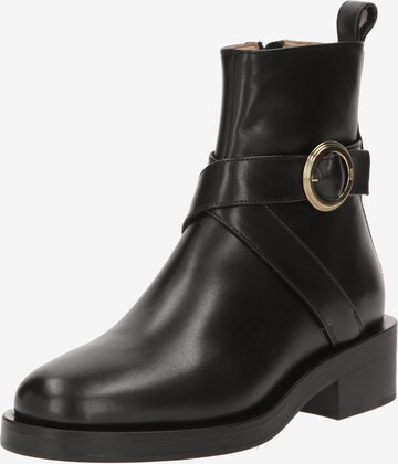BOSS Ankle Boots 'Iryna' in Black: front