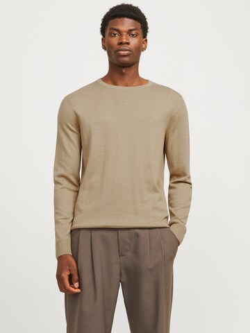 JACK & JONES Sweater 'JJEEmil' in Green: front
