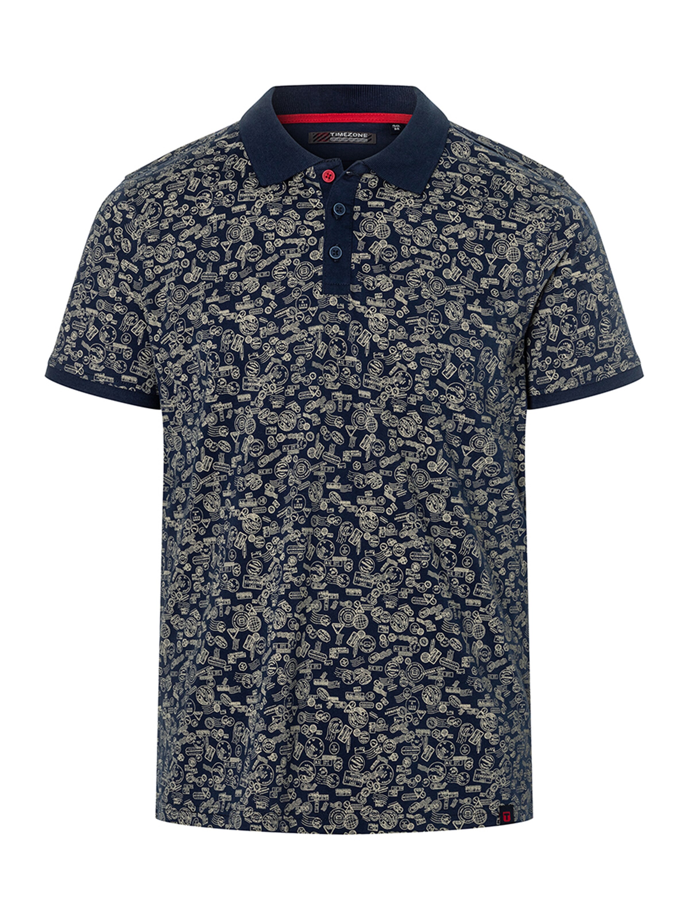 TIMEZONE Shirt 'Print' in Blue: front