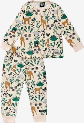Villervalla Pajamas 'Winter Forest' in Beige: front