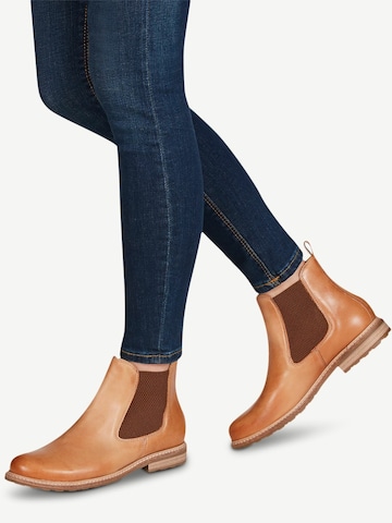 Tamaris Chelsea boots in Brown