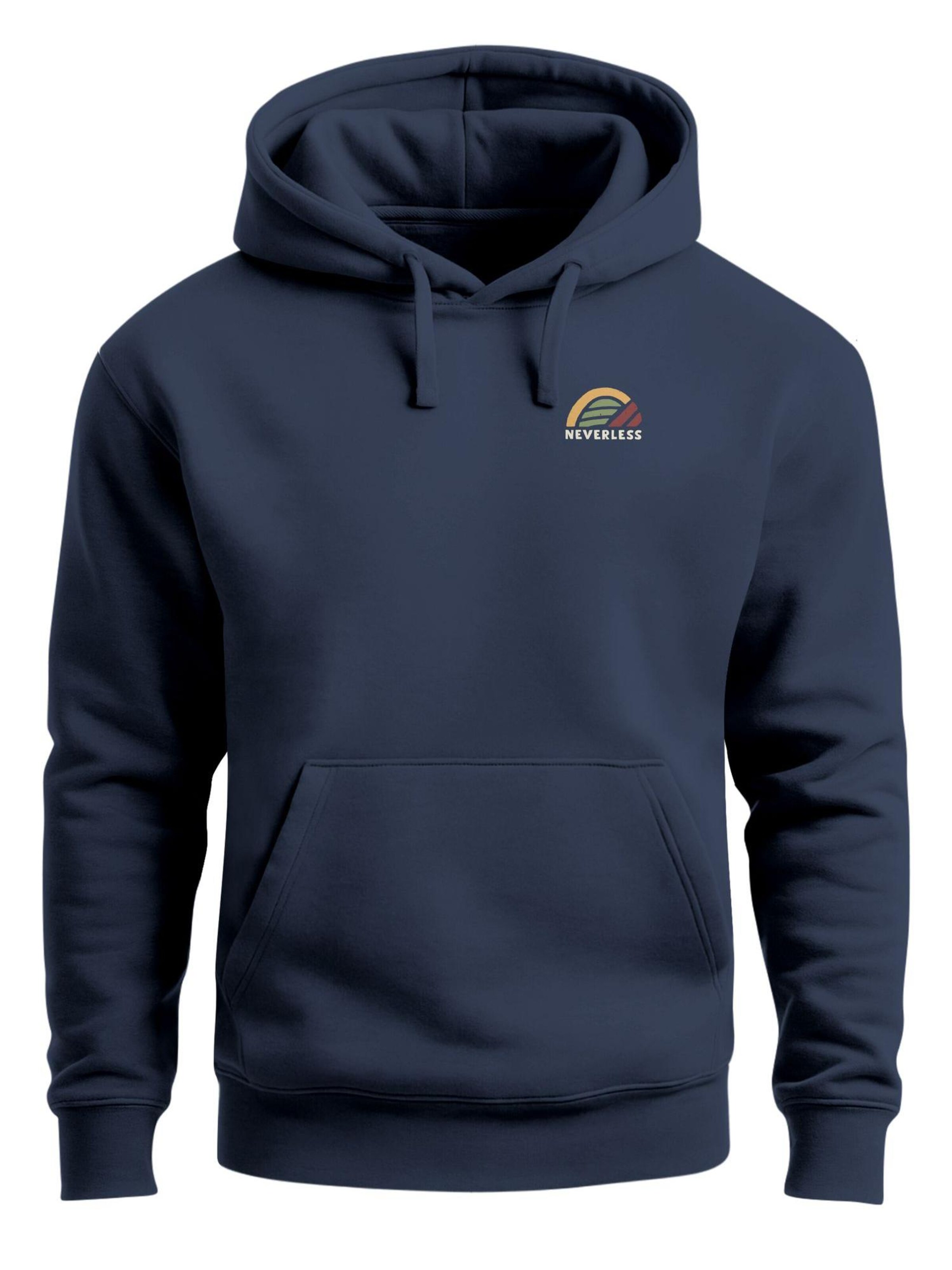 Neverless Sweatshirt 'Write your Stories'‌‌‌‌‌‌‌‌‌‌ in Blau: Vorderseite