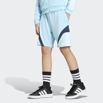 ADIDAS SPORTSWEAR Regular Workout Pants in Blue: front