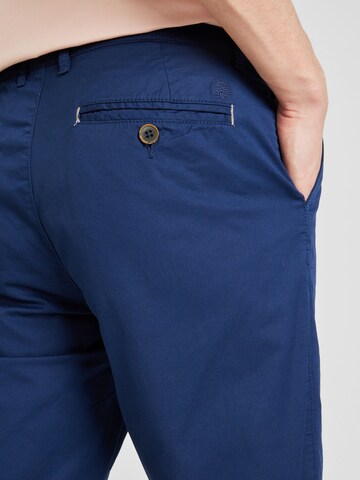 Springfield - Slimfit Calças chino 'RECONSIDER' em azul