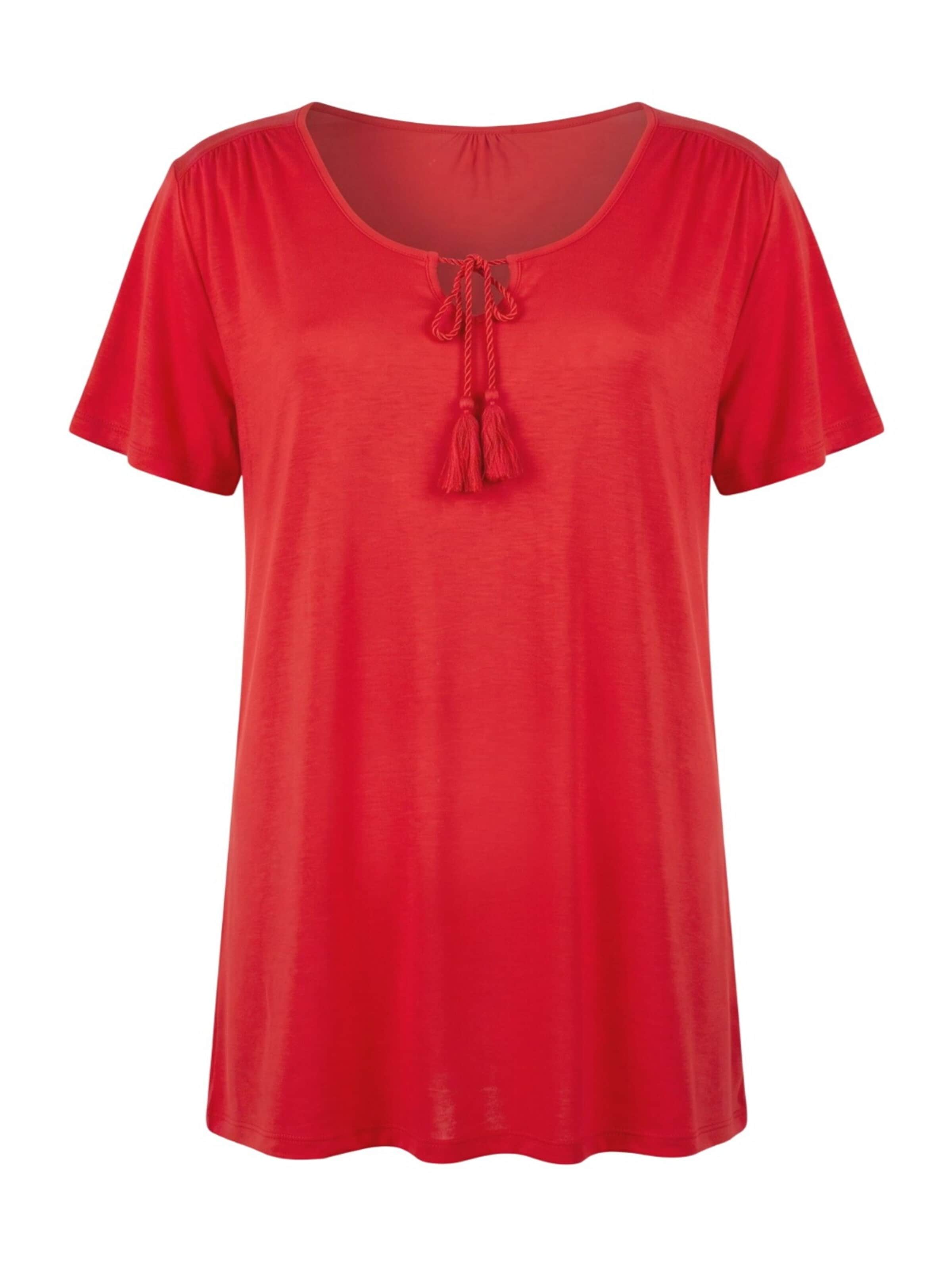 Shape Of You Blouse in Rood: voorkant