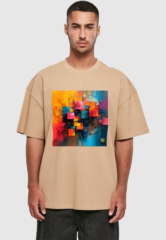 T-Shirt 'Abstract Art' 2Y Studios en beige : devant
