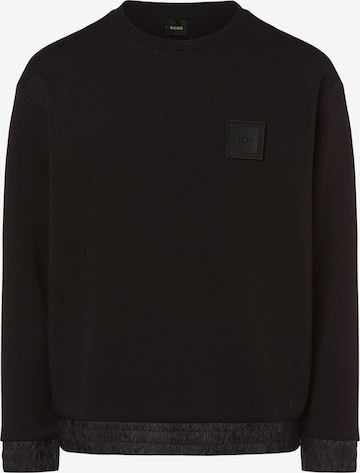 BOSS Black Sweatshirt 'Salbo Lotus' in Black: front