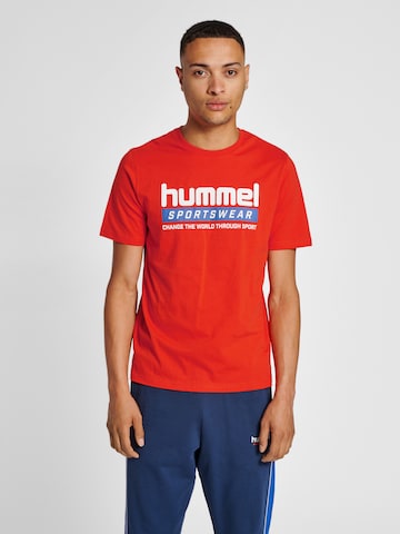 T-Shirt fonctionnel 'Carson' Hummel en orange : devant