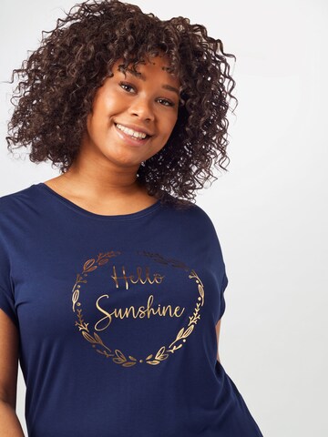 ABOUT YOU Curvy - Camiseta 'Tabea' en azul