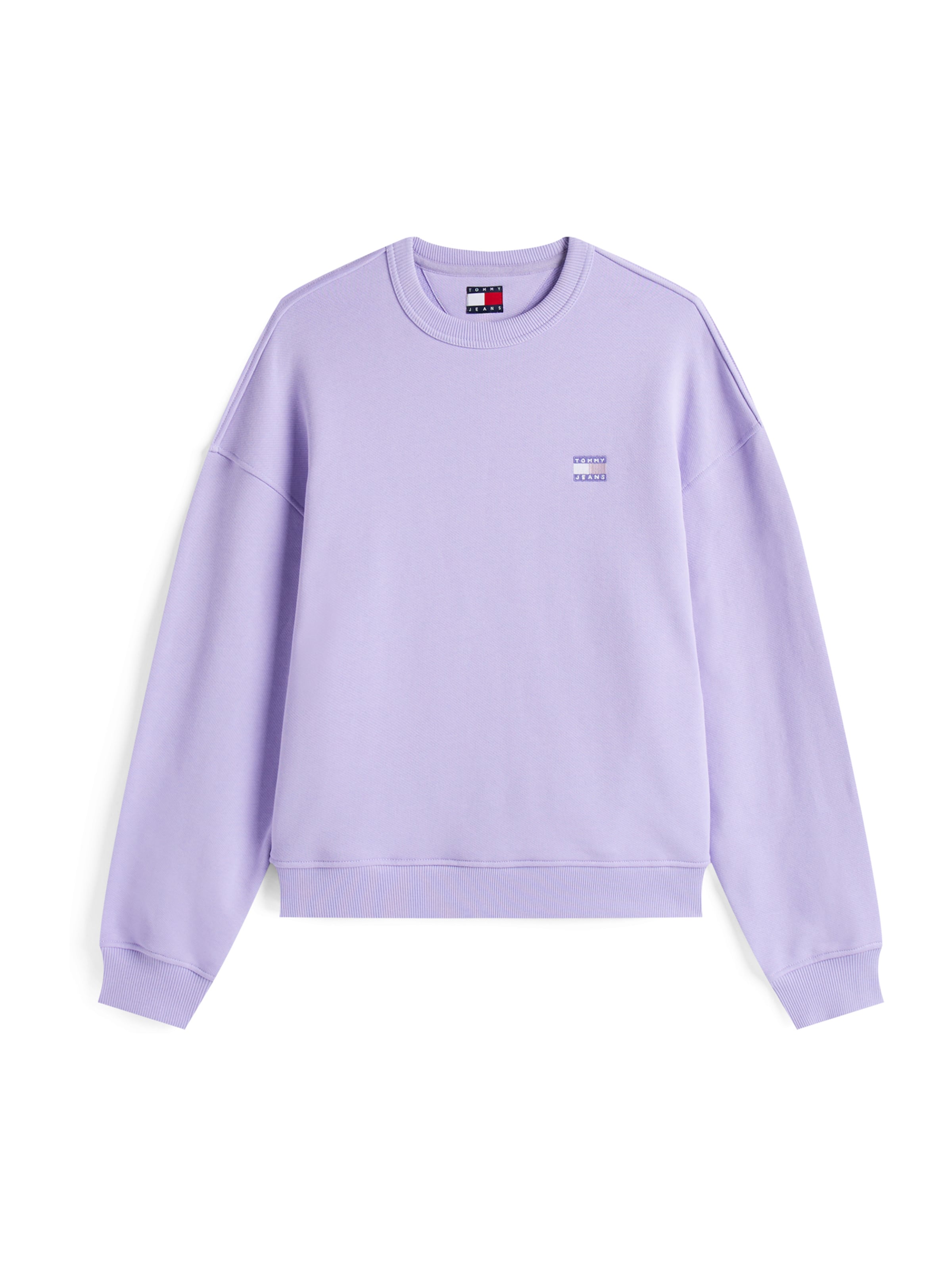 Felpa di Tommy Jeans in lilla: frontale