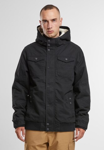 Brandit Winter Jacket in Black: front